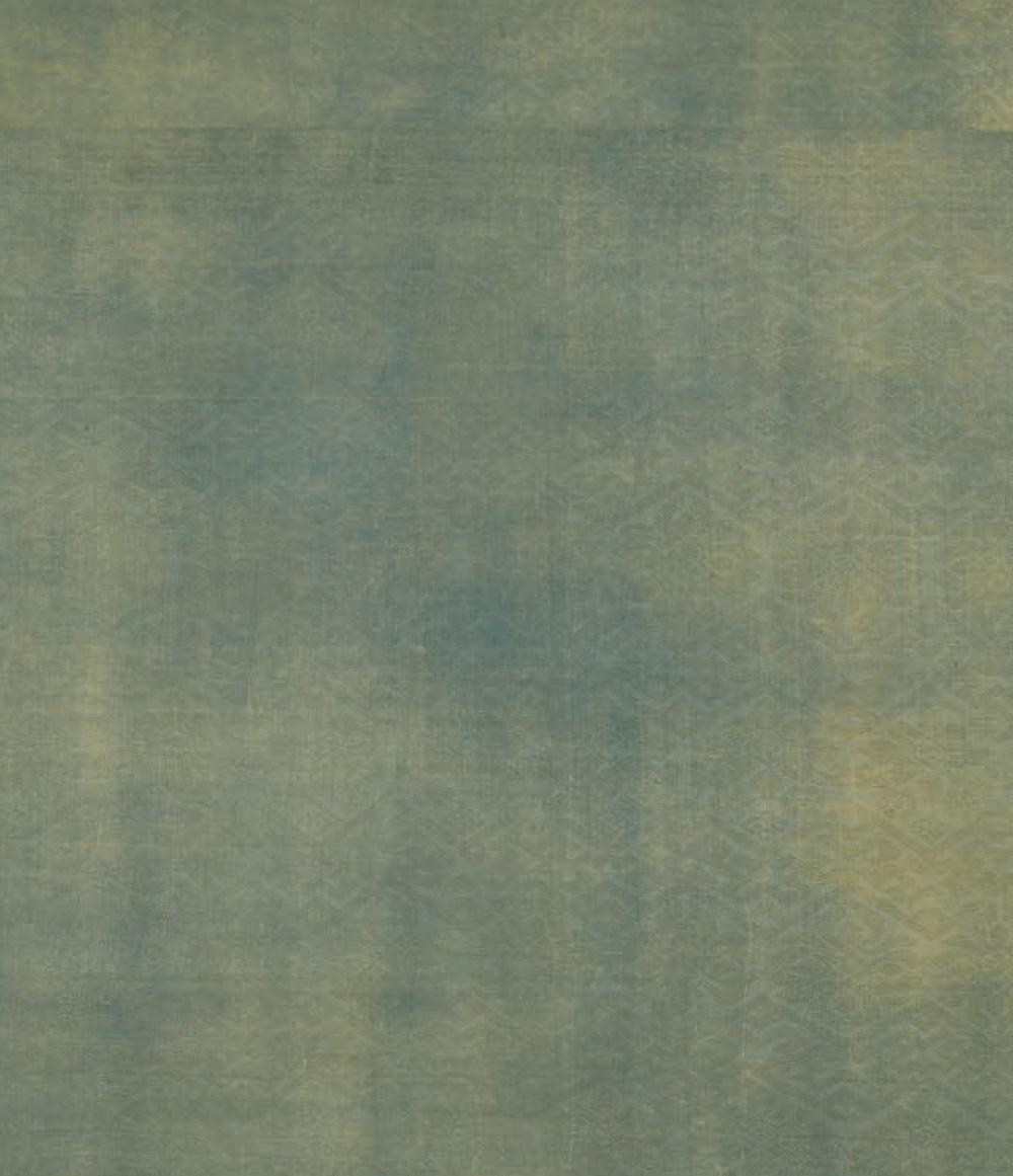 Faded green print