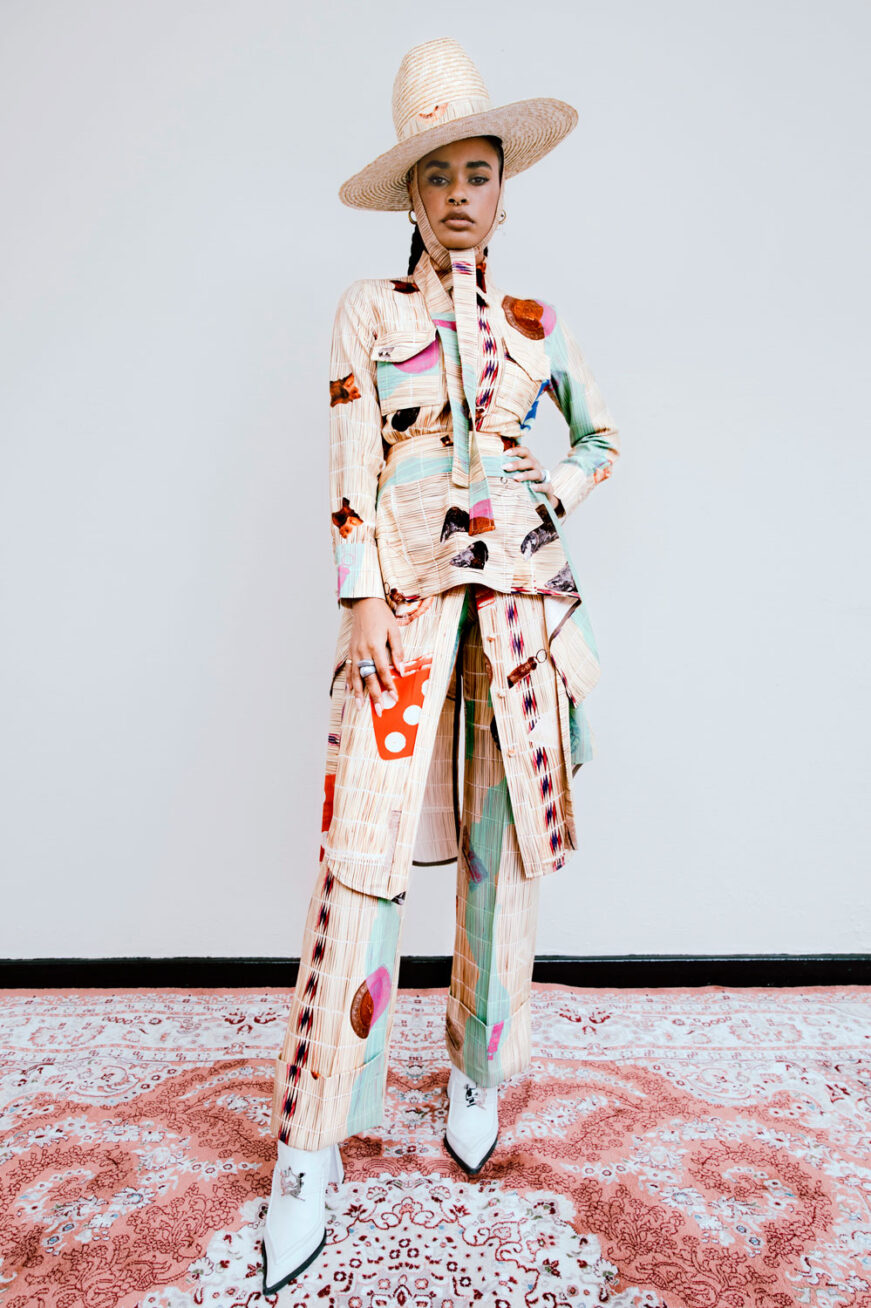 ‘Chasing Evil’ collection, IAMISIGO, Kenya, Autumn/Winter 2020, Courtesy IAMISIGO. Photo: Maganga Mwagogo;