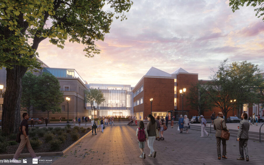 Rothko Pavilion rendering: west from SW 10th Avenue