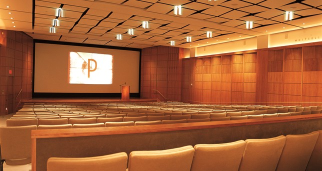 A movie theater.